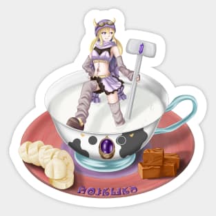 Felicia Mistuki in a teacup Sticker